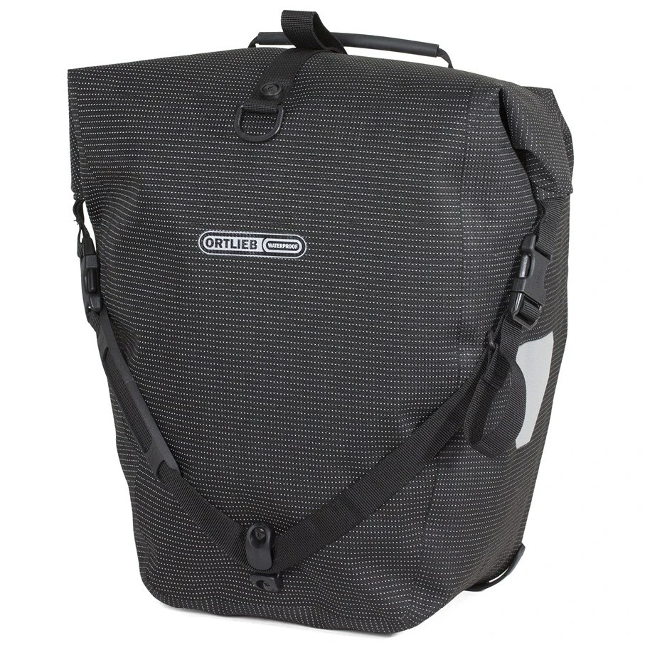 ORTLIEB Back-Roller High Visibility - QL2.1 Bike Pannier - 20L - Black Reflex 3 ORTLIEB Back-Roller High Visibility - QL2.1 Bike Pannier - 20L - Black Reflex