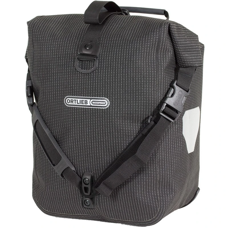 ORTLIEB Sport-Roller High Visibility - QL2.1 Bike Pannier (pair) - 2x12.5L - Black Reflex 4 ORTLIEB Sport-Roller High Visibility - QL2.1 Bike Pannier (pair) - 2x12.5L - Black Reflex - Image 2