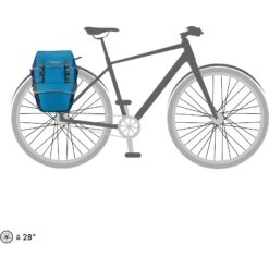 ORTLIEB Bike-Packer Plus - QL2.1 Bike Pannier (pair) - 2x21L - Dusk Blue-denim -Ortlieb ortlieb bike packer plus dusk blue f2706 7 1126427