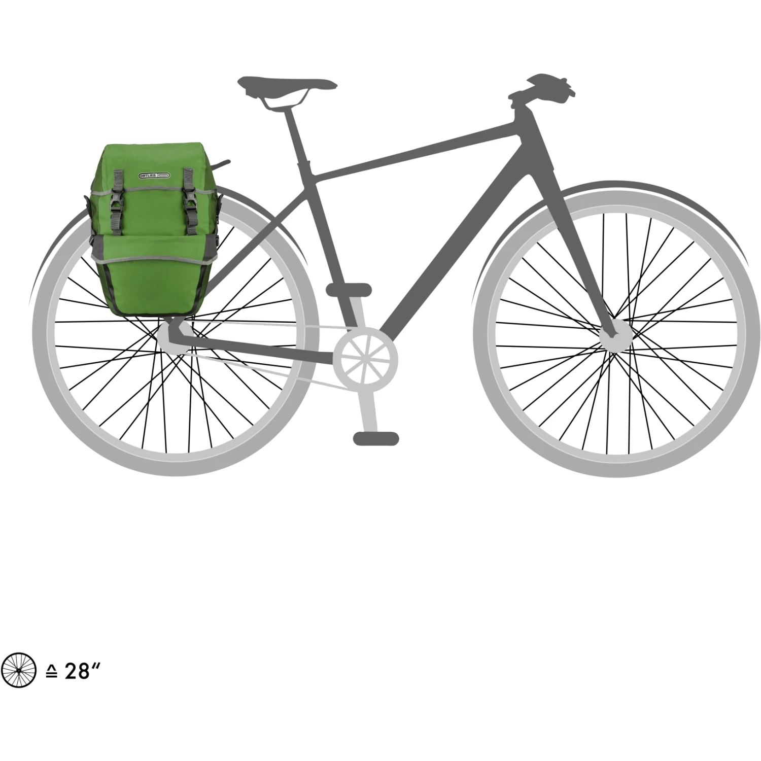 ORTLIEB Bike-Packer Plus - QL2.1 Bike Pannier (pair) - 2x21L - Kiwi-moss Green 11 ORTLIEB Bike-Packer Plus - QL2.1 Bike Pannier (pair) - 2x21L - Kiwi-moss Green - Image 9