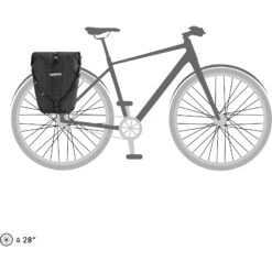 ORTLIEB Back-Roller High Visibility - QL3.1 Bike Pannier - 20L - Black Reflective -Ortlieb ortlieb f5500 2 1394438