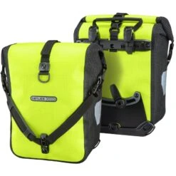 ORTLIEB Sport-Roller High Visibility - QL2.1 Bike Pannier (pair) - 2x12.5L - Neon Yellow - Black Reflex