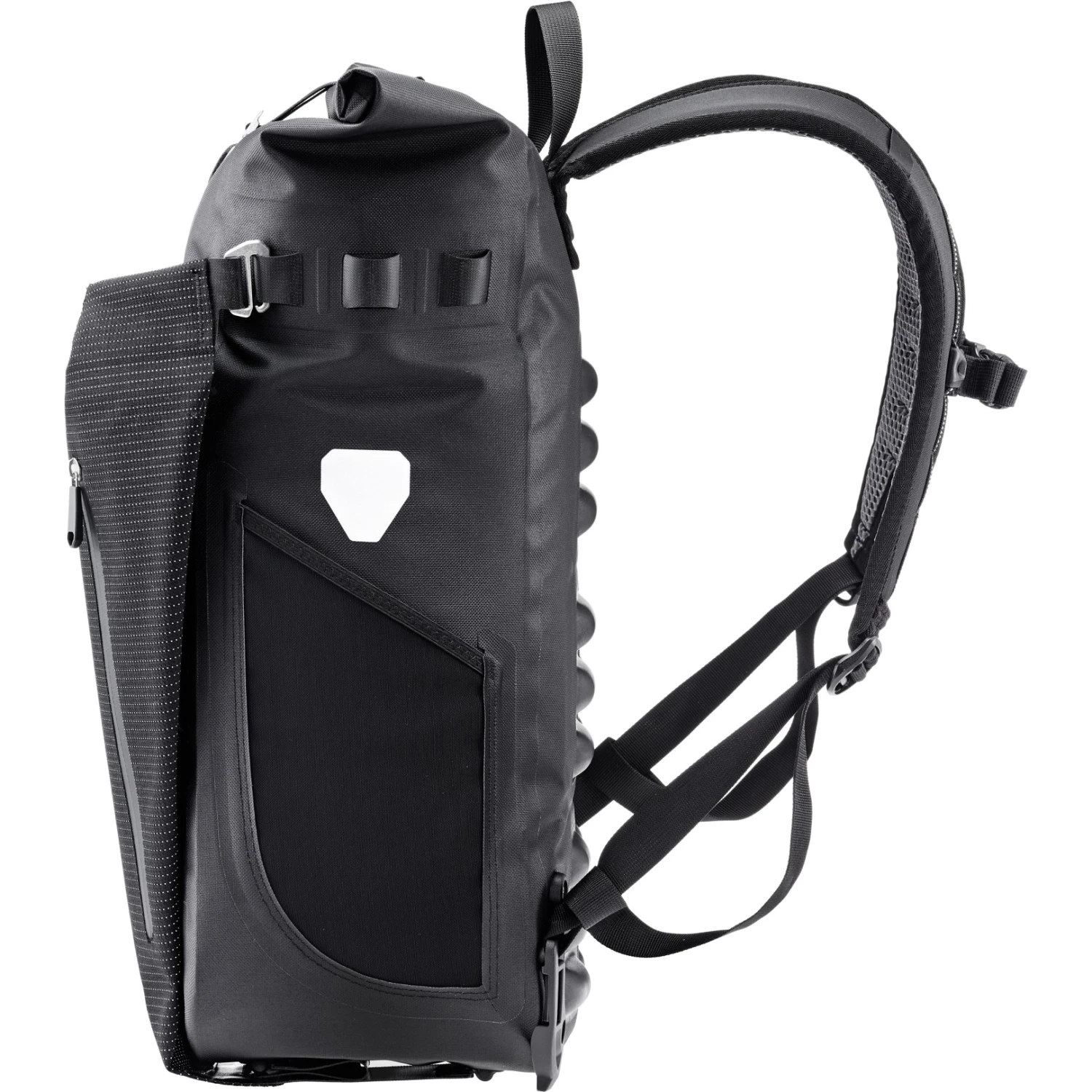 ORTLIEB Vario PS High Visibility - QL2.1 Bike Pannier / Backpack 26L - Black Reflective 6 ORTLIEB Vario PS High Visibility - QL2.1 Bike Pannier / Backpack 26L - Black Reflective - Image 4