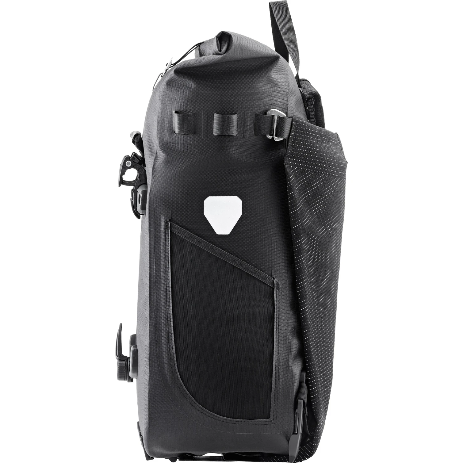ORTLIEB Vario PS High Visibility - QL2.1 Bike Pannier / Backpack 26L - Black Reflective 7 ORTLIEB Vario PS High Visibility - QL2.1 Bike Pannier / Backpack 26L - Black Reflective - Image 5
