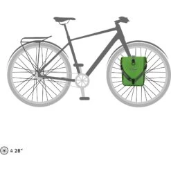 ORTLIEB Sport-Roller Plus - QL2.1 Bike Pannier (pair) - 2x12.5L - Kiwi-moss Green -Ortlieb ortlieb sport roller plus green f6207 6 1127955