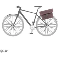 ORTLIEB Twin-City Urban - QL2.1 Shoulder & Bike Bag - 9L - Ash Rose -Ortlieb ortlieb twin city urban ash rose f8104 6 1128134