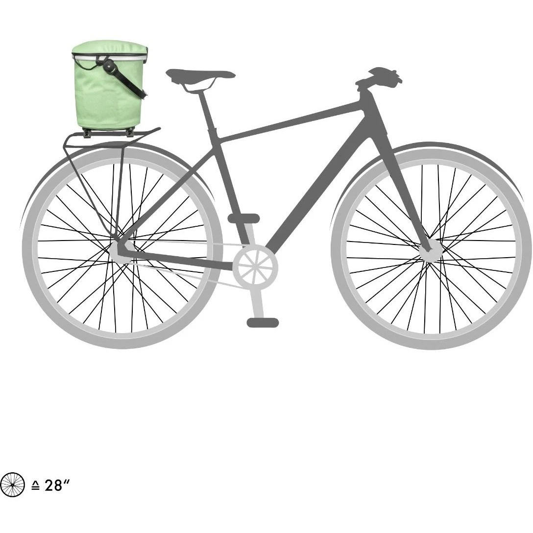 ORTLIEB Up-Town Rack City - Bike Basket - 17.5L - Pistachio 7 ORTLIEB Up-Town Rack City - Bike Basket - 17.5L - Pistachio - Image 5