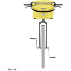 ORTLIEB Up-Town City - 17.5L Handlebar Basket - Lemon Sorbet -Ortlieb ortlieb uptown city lemon f79705 1 1128874