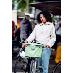 ORTLIEB Up-Town City - 17.5L Handlebar Basket - Lemon Sorbet -Ortlieb ortlieb uptown city lemon f79705 7 1128880