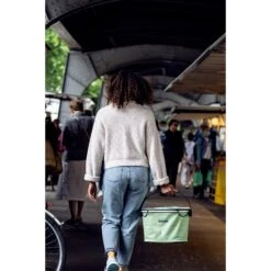 ORTLIEB Up-Town City - 17.5L Handlebar Basket - Lemon Sorbet -Ortlieb ortlieb uptown city lemon f79705 8 1128881