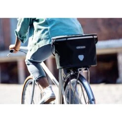 ORTLIEB Up-Town Rack Urban - Bike Basket - 17.5L - Ink -Ortlieb ortlieb uptown rack urban toplock 957201
