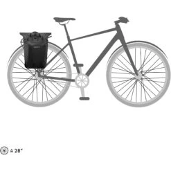 ORTLIEB Vario PS - QL2.1 Bike Pannier / Backpack 20L - Black -Ortlieb ortlieb vario ps ql2 1517747