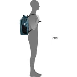 ORTLIEB Vario PS - QL2.1 Bike Pannier / Backpack - 26L - Petrol -Ortlieb ortlieb vario ps ql21 petrol f7713 5 1129483